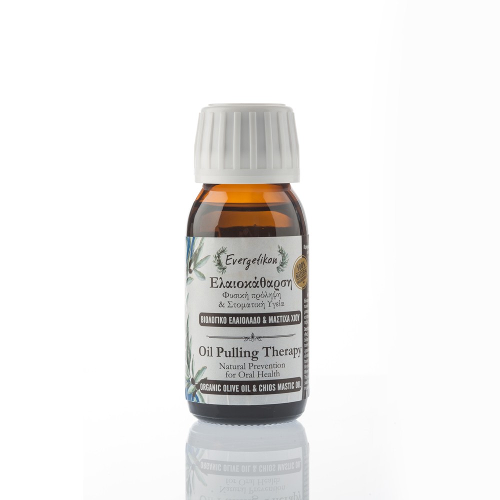 Evergetikon Oil Pulling Therapy Natural prevention for oral health.Organics olive oil & Chios Mastic oil Evergetikon Oil Pulling Therapy Natural prevention for oral health.Organics olive oil & Chios Mastic oil