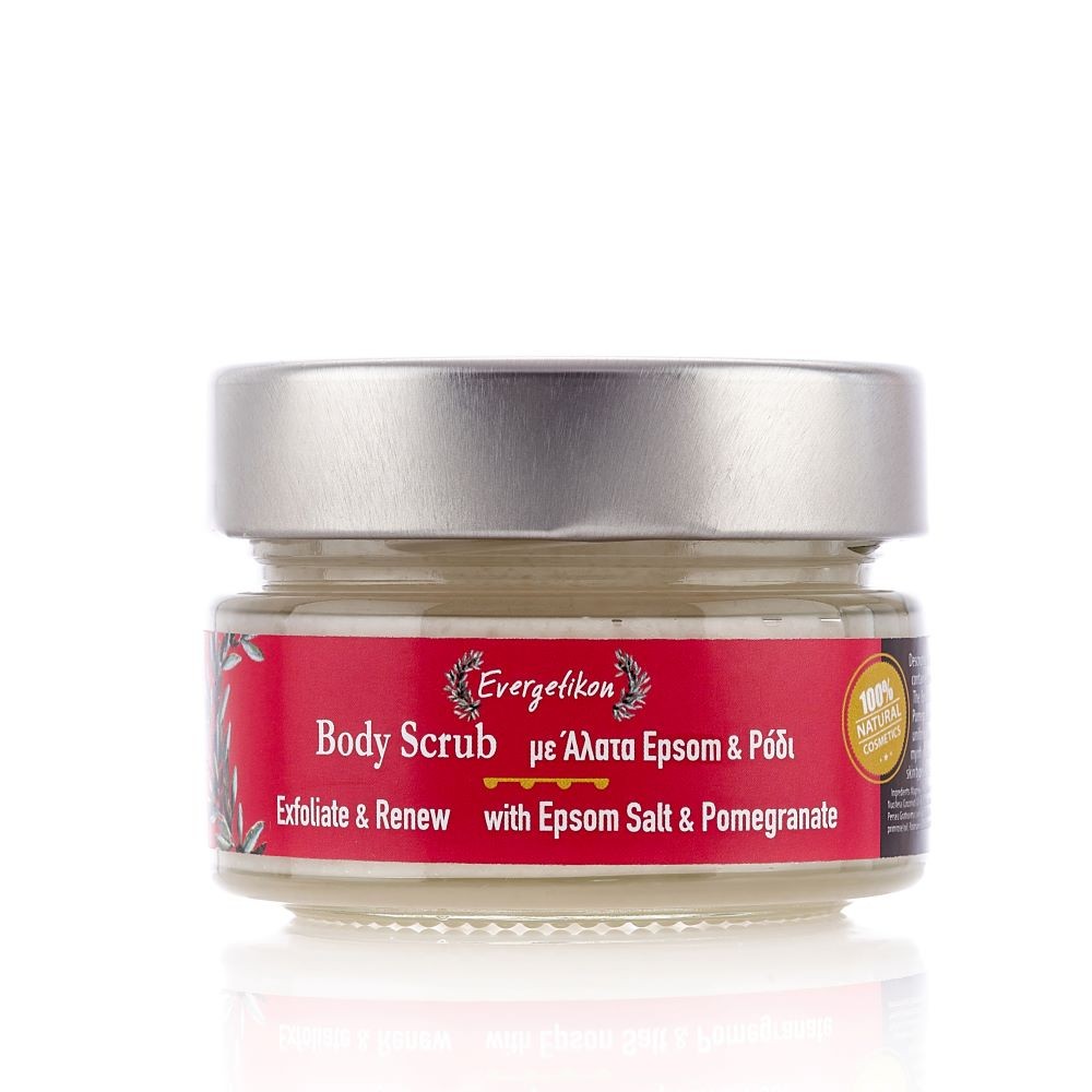 Evergetikon Body Scrub with Epsom Salt & Pomegranate Evergetikon Body Scrub with Epsom Salt & Pomegranate