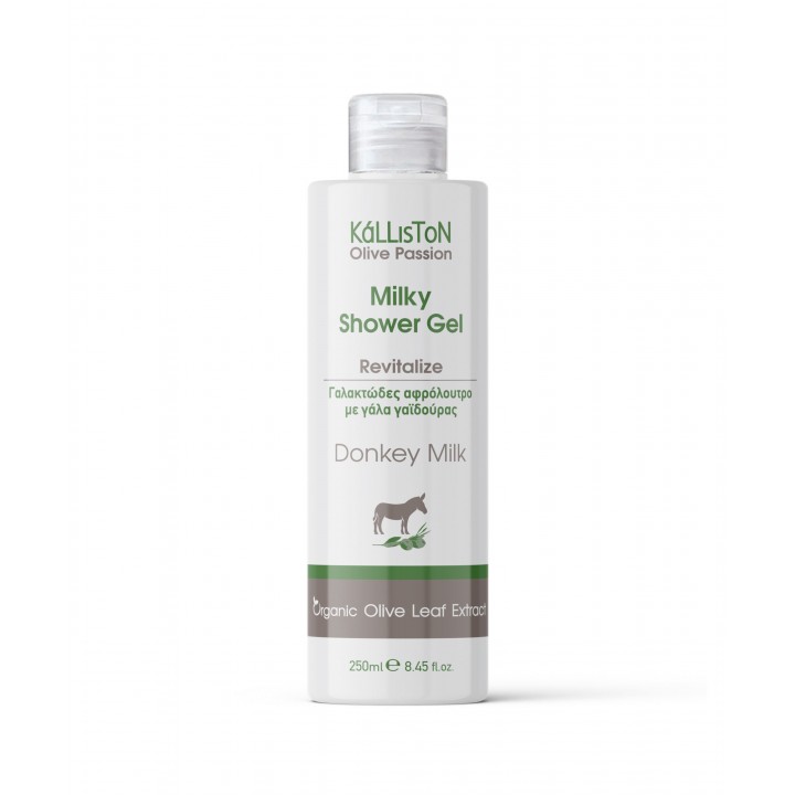 Milky shower gel with donkey milk