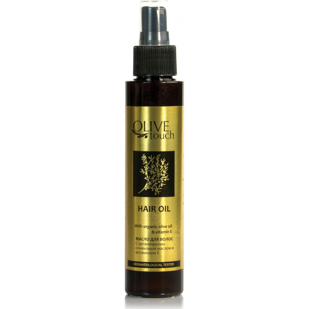 Olive Touch Hair Oil with organic Olive Oil and vitamin E before shampooing Olive Touch Hair Oil with organic Olive Oil and vitamin E before shampooing