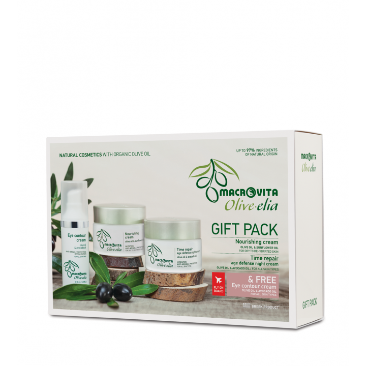 Olivelia Nourishing cream - Time repair age defense night cream - Eye contour cream