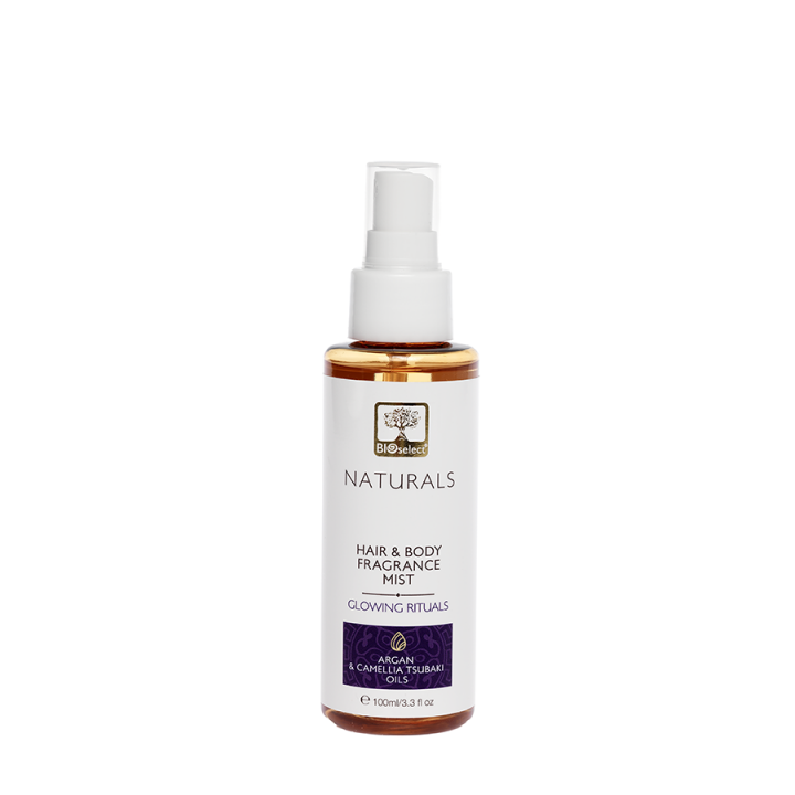 Bioselect Naturals Hair body fragrance mist Glowing Rituals