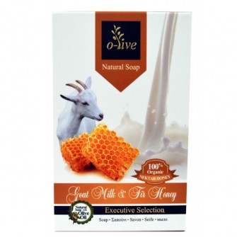 O-live Goat milk soap and fir honey with extra virgin olive oil