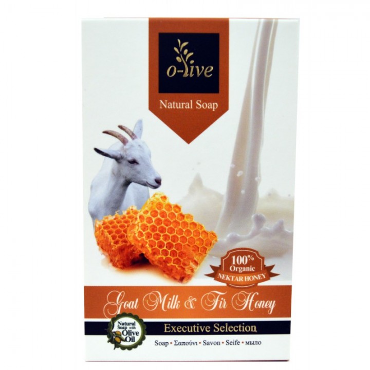 O-live Goat milk soap and fir honey with extra virgin olive oil