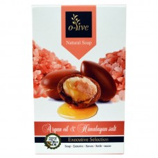 O-live Argan oil soap and Himalayan salt with extra virgin olive oil
