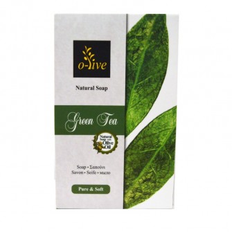 O-live Green tea soap with extra virgin olive oil