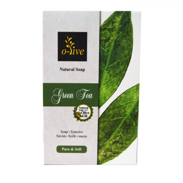 O-live Green tea soap with extra virgin olive oil